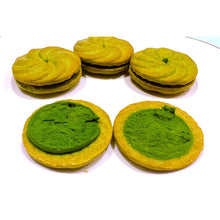 Załaduj obraz do przeglądarki galerii, Iyemon Rich Matcha Cream Cookie Sand (maślane ciasteczka z matchą) 119g