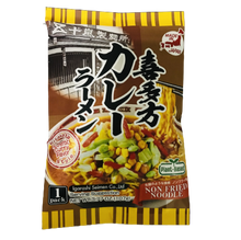 Załaduj obraz do przeglądarki galerii, Igarashi Seimen Kitakata Curry Ramen (Makaron Ramen błyskawiczny z bulionem o smaku curry Vegan) -107g