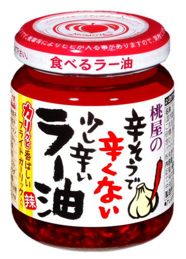 Momoya Taberu Layu Seasoned Oil With Red Pepper And Garlic (Olej rzepakowy z dodatkami czerwonego pieprzu oraz czosnku) 110g