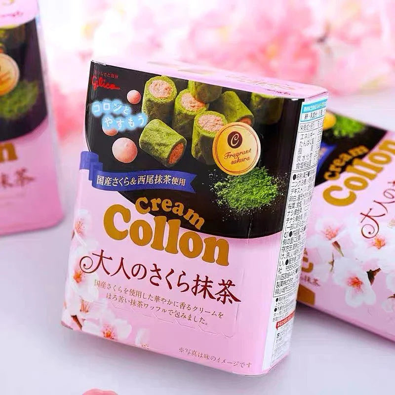 Cream Collon Otona No Sakura Matcha (Kruche ciasteczka z kwiatem wiśni i matchą) 48g