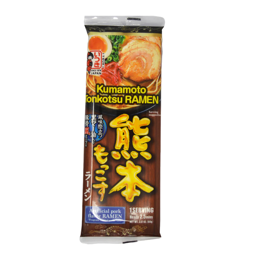 Kumamoto Mokkosu Ramen Tonkotsu (Ramen błyskawiczny Kumamoto z wieprzowina) 104g