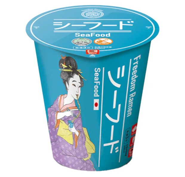 Freedom Ramen Seafood（Makaron instant w kubku z owocami morza７０ｇ）