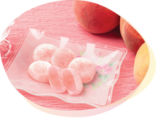 Załaduj obraz do przeglądarki galerii, Seiki White Peach Mochi (ciasteczka mochi o smaku białej brzoskwini) 130g
