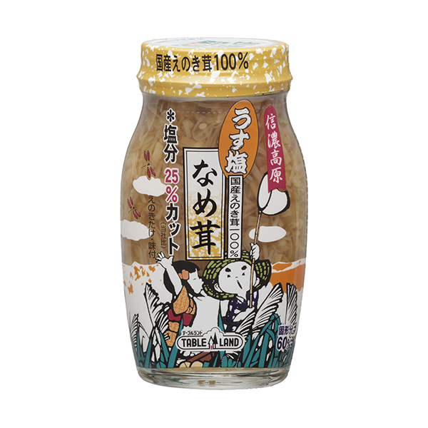 Usushio Nametake (Przyprawiony Niskosolony Grzyb Enoki) -180g